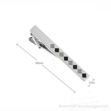 2016 Hot Selling Fashion Men Tie Clip With Black & Grey Paint